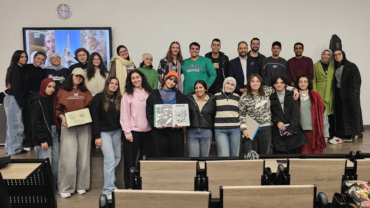 BUE students with Melbrins