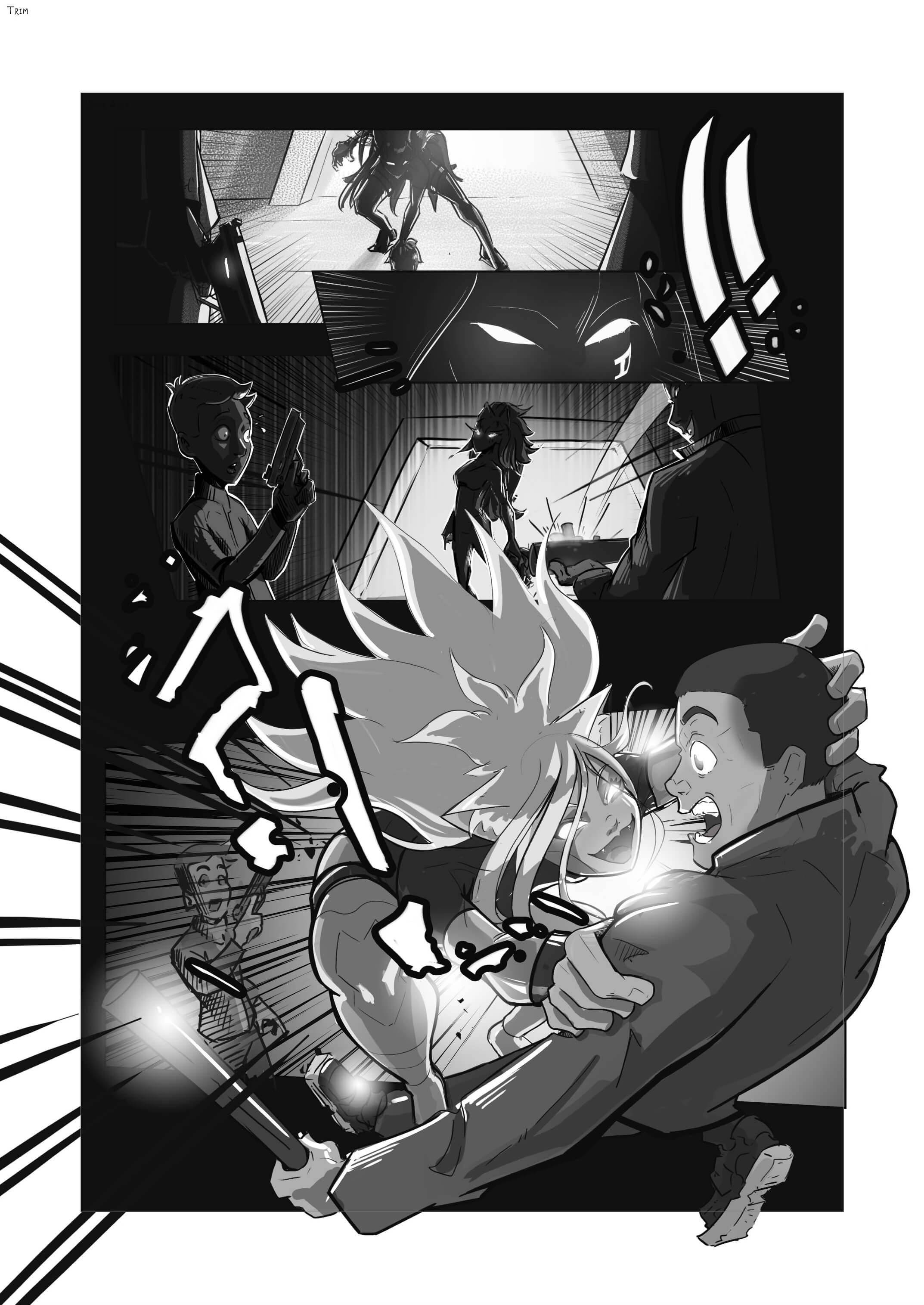 Cyberpunk Manga by melbrins