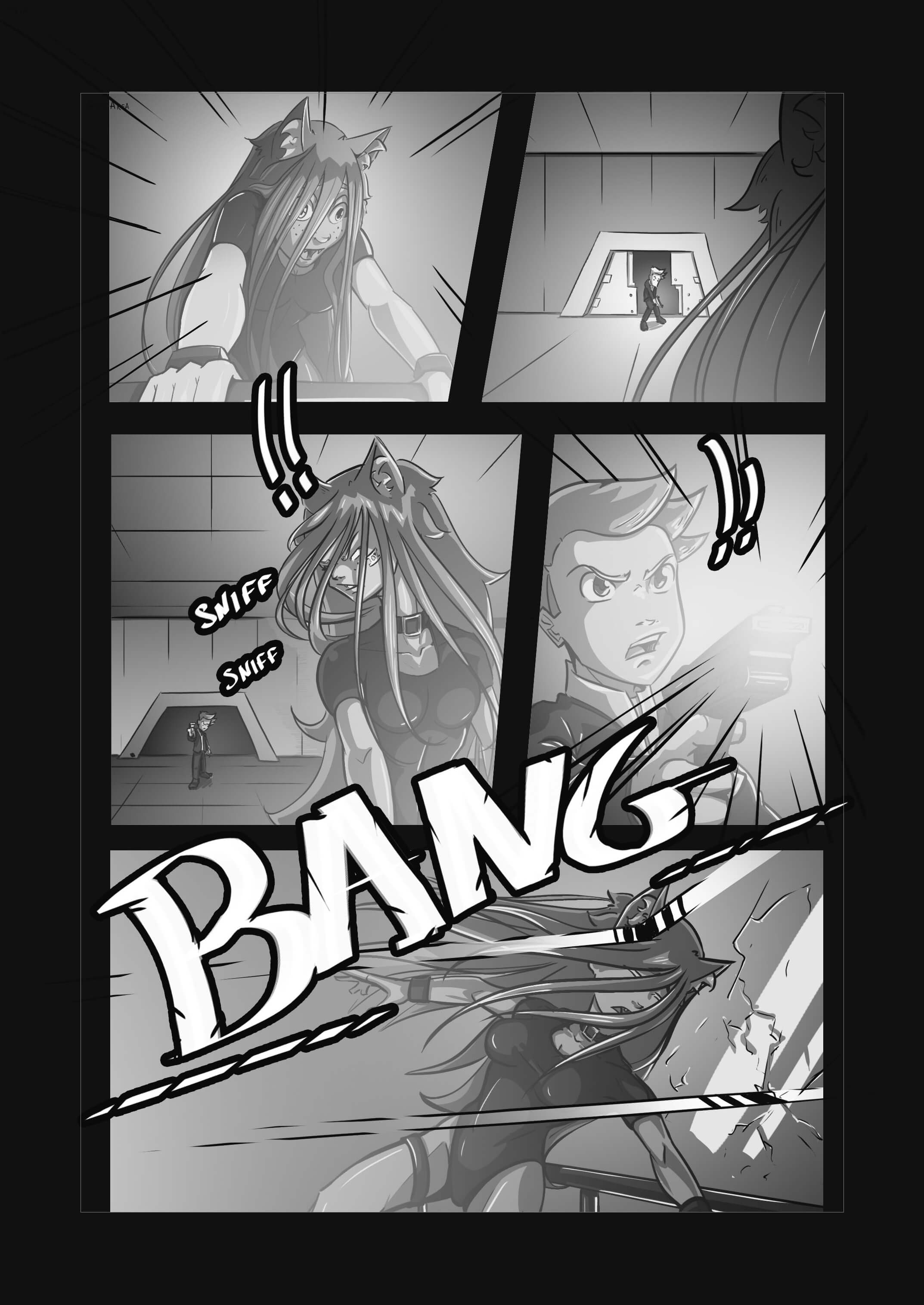 Cyberpunk Manga by melbrins