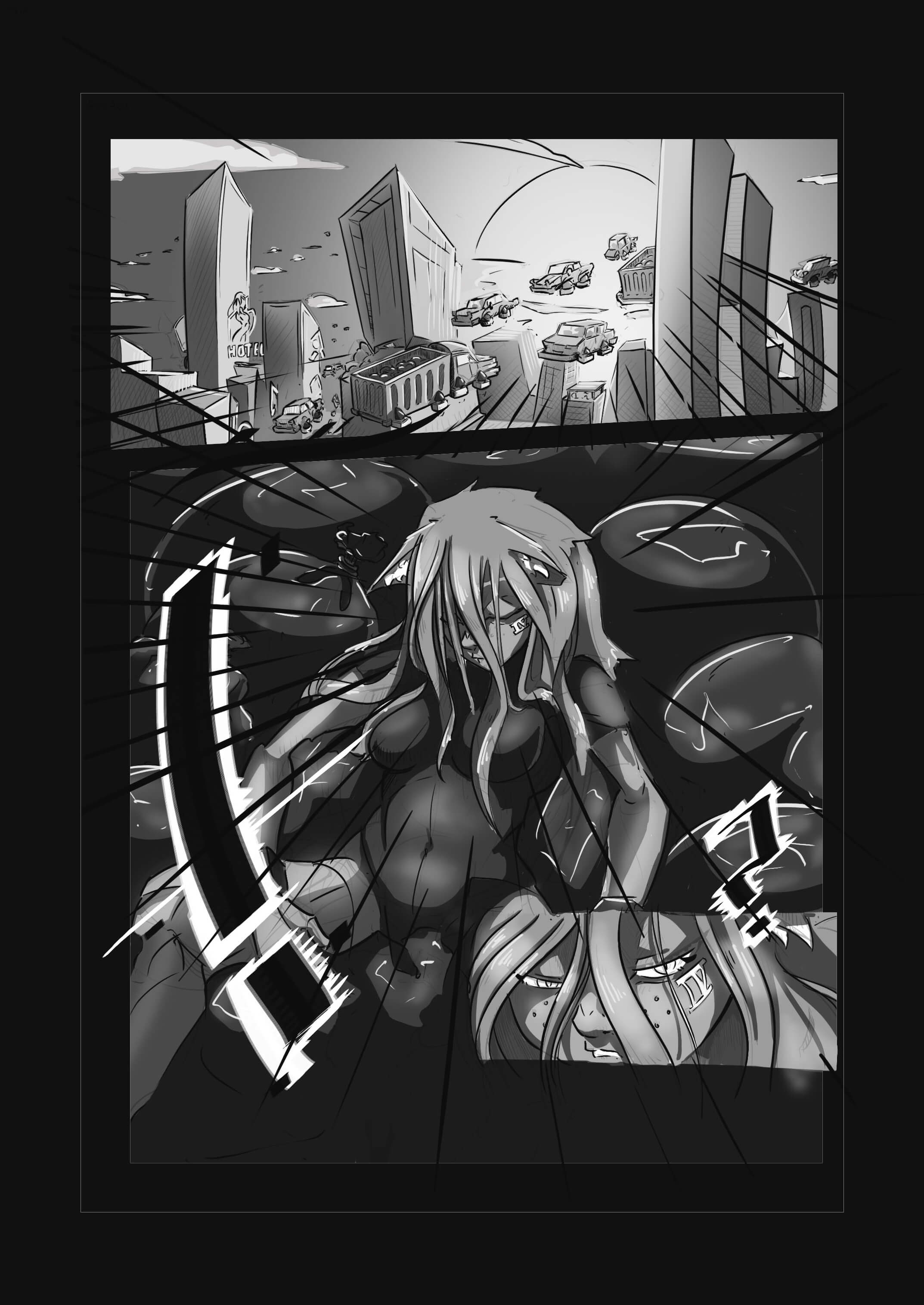 Cyberpunk Manga by melbrins