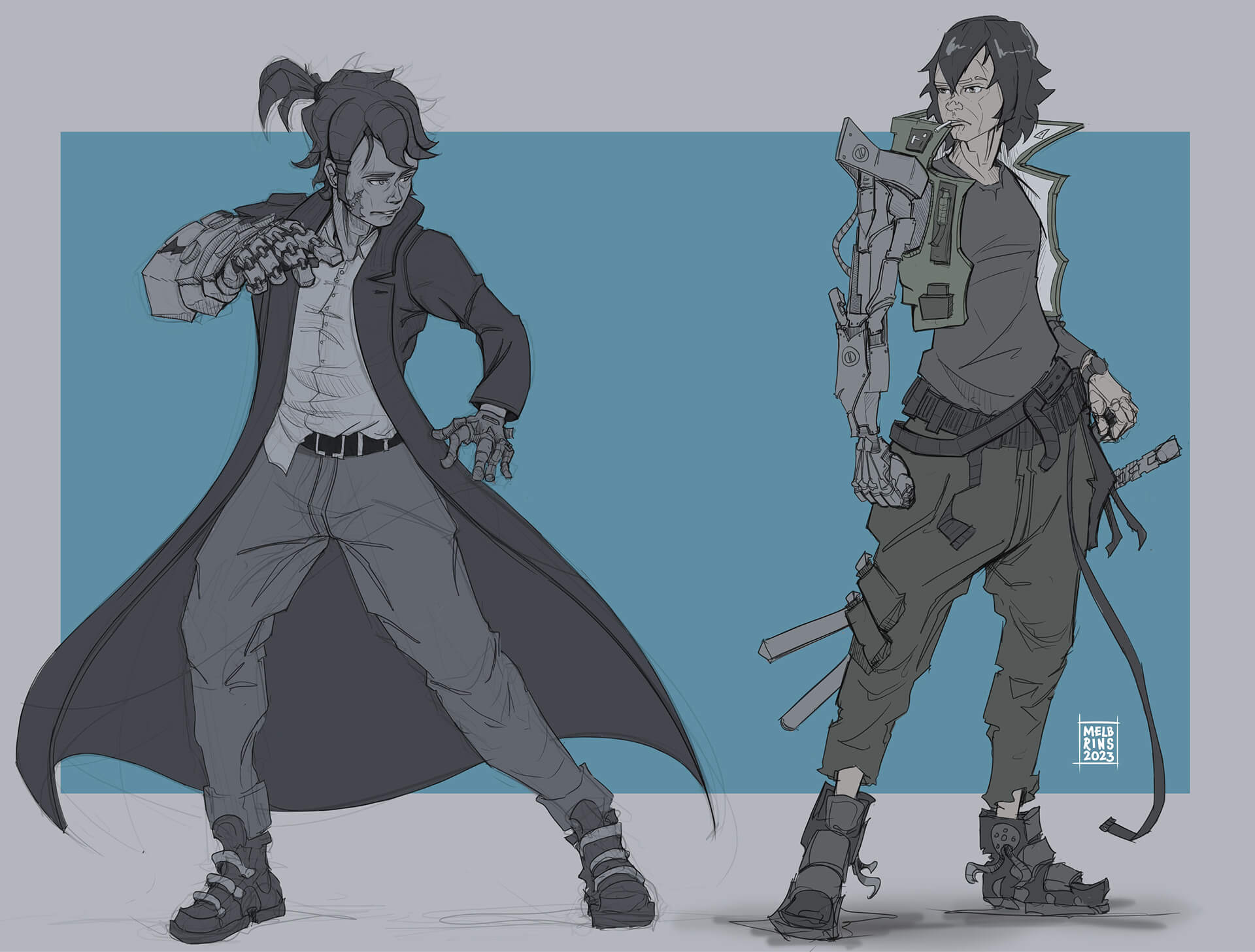 Cyberpunk Manga by melbrins