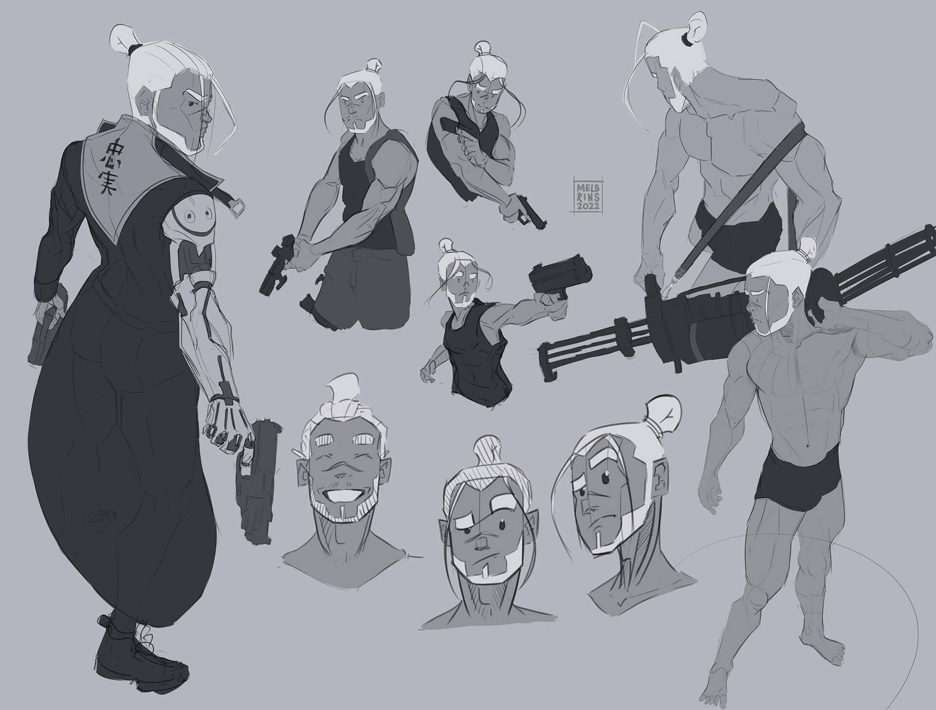 Cyberpunk Manga by melbrins